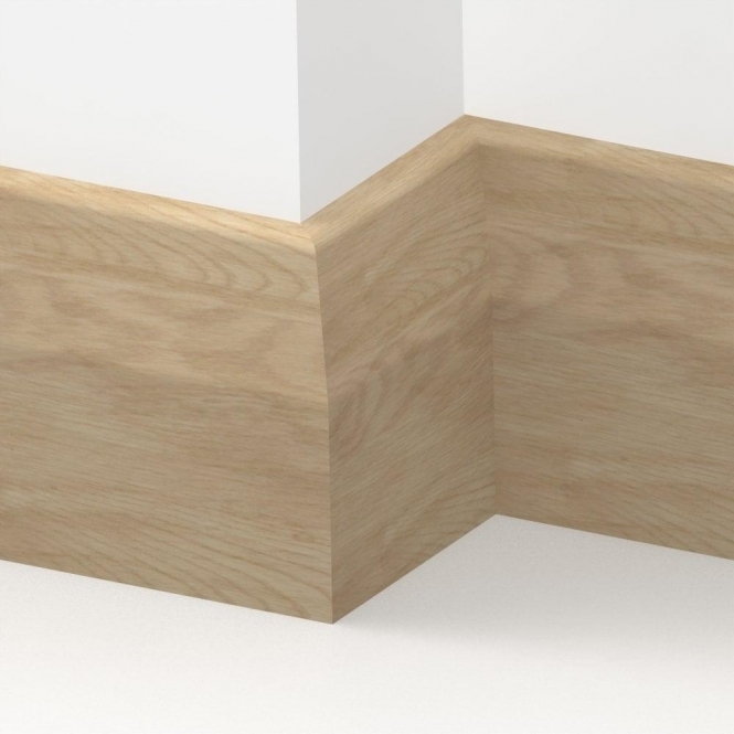 Solid Oak  Long Chamfer Skirting Board 3 metre