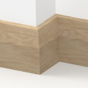 Solid Oak Long Chamfer Skirting Board 3 metre