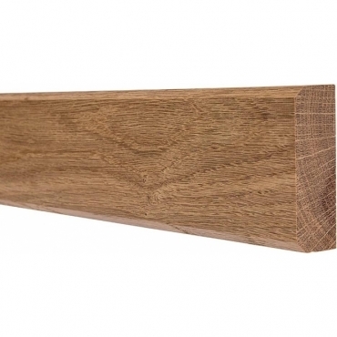 Solid Oak Mini Chamfered Handrail Wall Plate 3 Metre