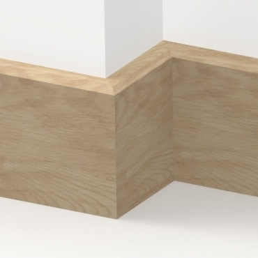 Solid Oak Mini Chamfered Skirting Board 3 metre