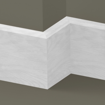 Solid Oak Mini Chamfered Skirting Board 3 metre