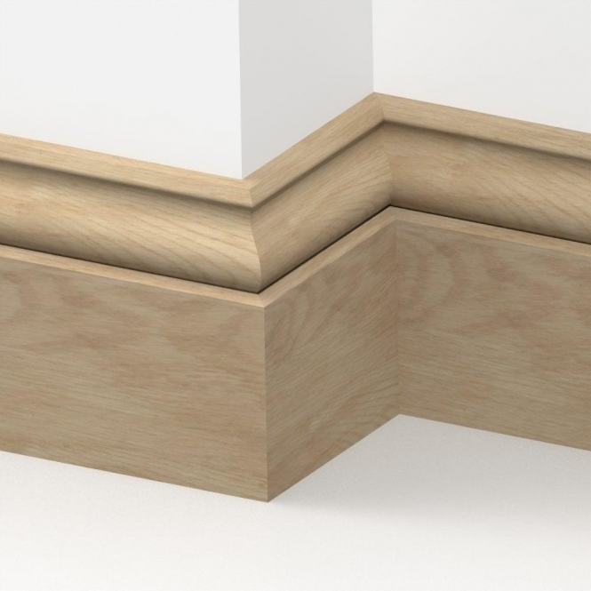 Solid Oak  Ogee Skirting Board 3 metre