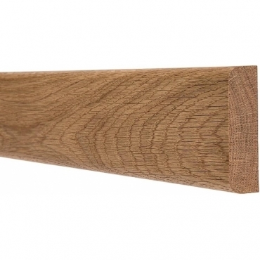 Solid Oak Pencil Round Handrail Wall Plate 3 Metre
