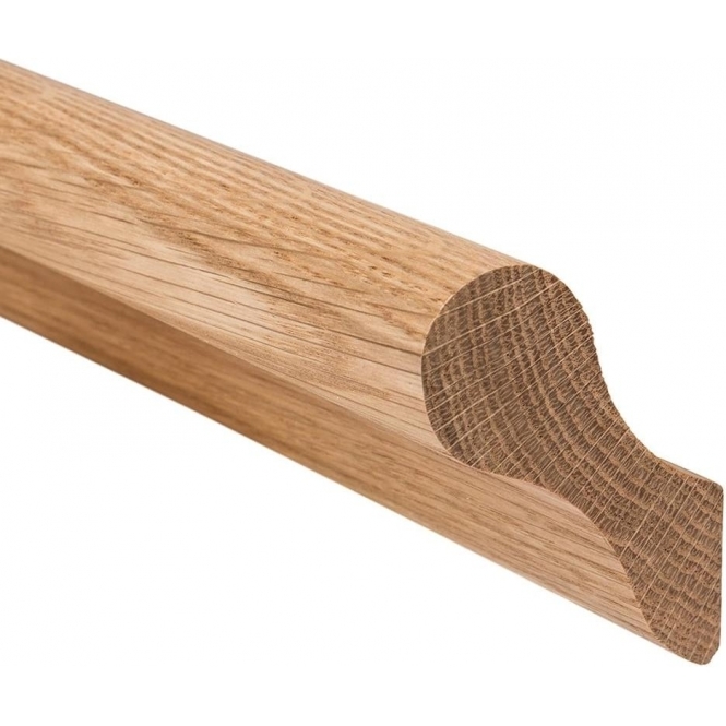 Solid Oak  Pig's Ear Handrail 4.2 Metre
