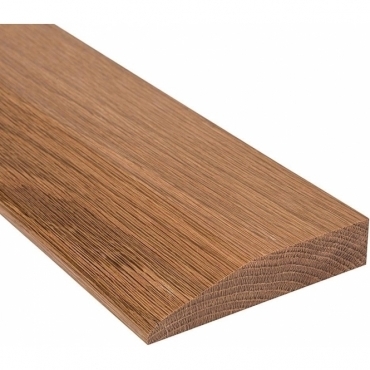 Solid Oak Reducing Ramp Door Threshold 120mm Wide