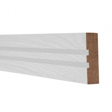 Solid Oak Square Double Edge Dado Rail 3 Metre