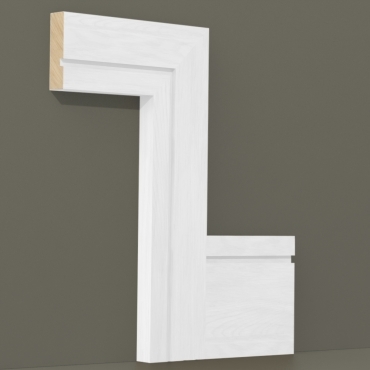 Solid Oak Square Single Edge Architrave Lengths