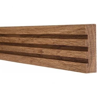 Solid Oak Square Triple Edge Dado Rail 3 Metre