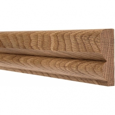 Solid Oak Torus Dado Rail 3 Metre