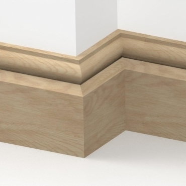 Solid Oak Torus Skirting Board 3 metre