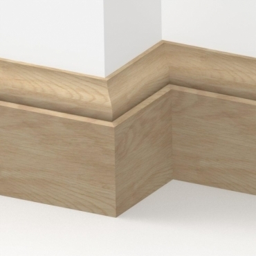Solid Oak Tulip Skirting Board 3 metre
