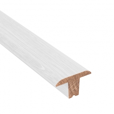 Solid Oak White Primed T Bar Threshold 0.9 Metre - 45mm Wide