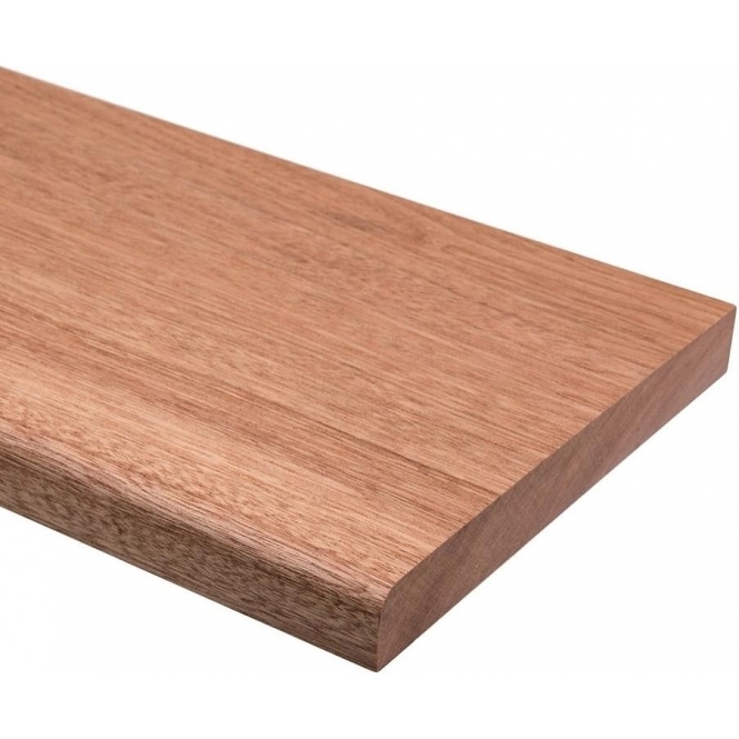 Solid Sapele  Bullnose Shelf 3 metre x 20mm