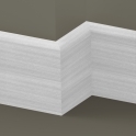 Solid Sapele Bullnose Skirting 3 metre