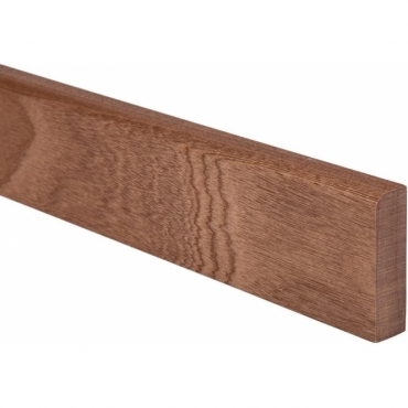 Solid Sapele Bullnose Upstand 3 Metre