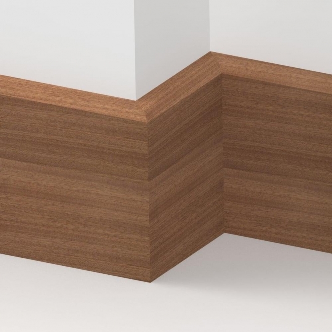 Solid Sapele  Mini Chamfered Skirting 3 metre