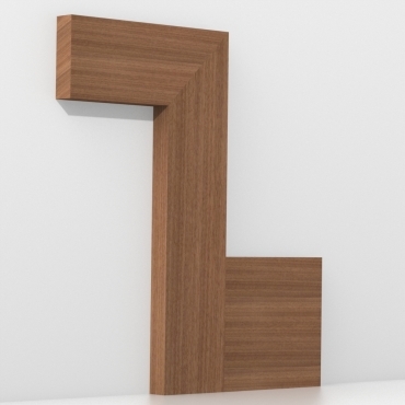 Solid Sapele Square Edge Architrave Lengths