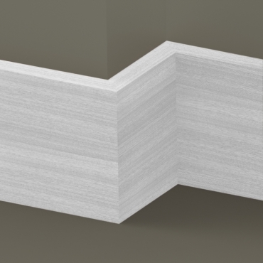 Solid Sapele Square Edge Skirting 3 metre
