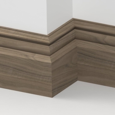Solid Walnut Bromley Skirting 3 metre