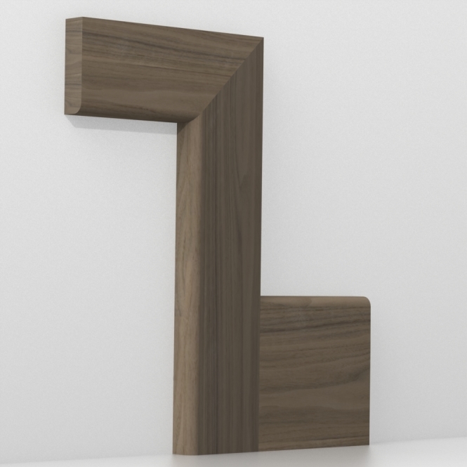 Solid Walnut  Bullnose Architrave Lengths