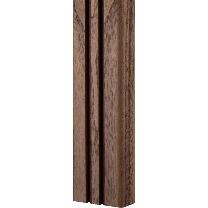 Solid Walnut  Bullnose Double Edge Panelling 3 Metre