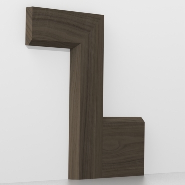 Solid Walnut Chamfered Architrave Lengths