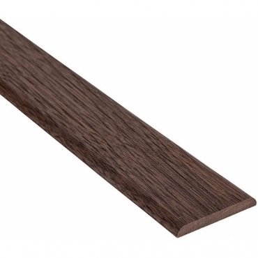 Solid Walnut Flat Cover Beading Threshold Strip 120mm x 7mm