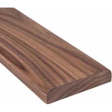 Solid Walnut Flat Door Threshold 130mm Wide