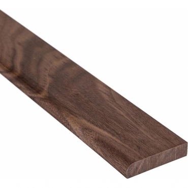 Solid Walnut Flat Edge Cover Beading Threshold Strip 40mm x 8mm