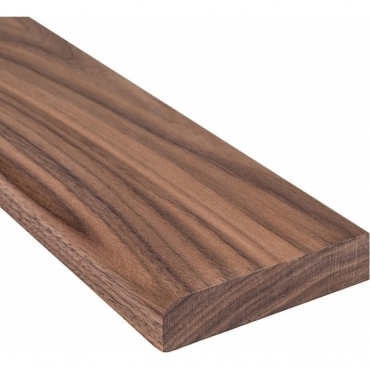 Solid Walnut Flat Edge Door Threshold 120mm Wide