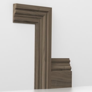 Solid Walnut Heritage Architrave Lengths