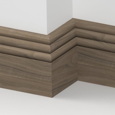 Solid Walnut Hove Skirting 3 metre