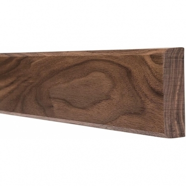 Solid Walnut Mini Chamfered Dado Rail 3 Metre