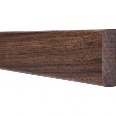 Solid Walnut Pencil Round Handrail Wall Plate 3 Metre