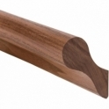 Solid Walnut Pig's Ear Handrail 3.0 Metre