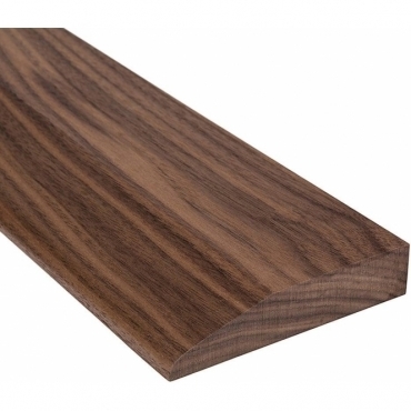 Solid Walnut Reducing Ramp Door Threshold 120mm Wide