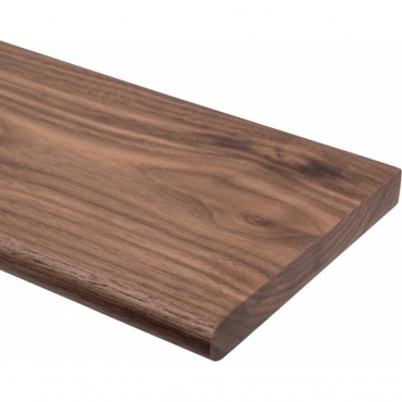 Solid Walnut Rounded Shelf 2 metre x 20mm