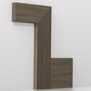 Solid Walnut Square Edge Architrave Sets