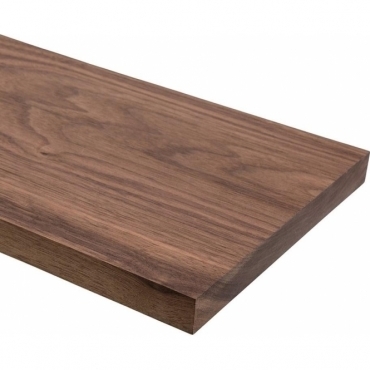 Solid Walnut Square Edge Shelf 2.4 metre x 20mm