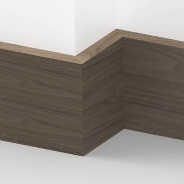 Solid Walnut Square Edge Skirting 3 metre