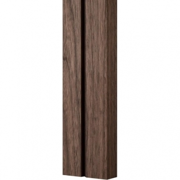 Solid Walnut Square Single Edge Panelling 3 Metre