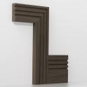 Solid Walnut Square Triple Edge Architrave Lengths