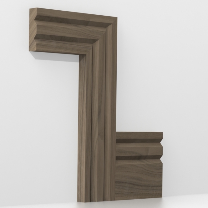 Solid Walnut  Truro Architrave Lengths